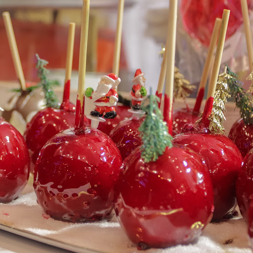 manzanas recubiertas de caramelo